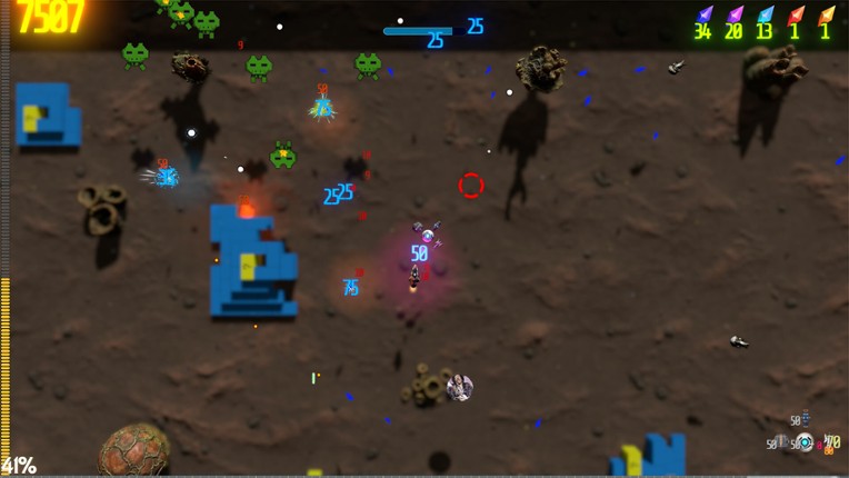 Retro Rocket Raiders screenshot