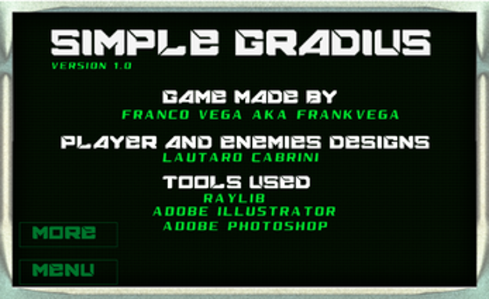 Simple! Gradius screenshot