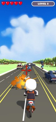 Traffic Chase - Moto Shooting screenshot