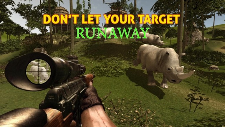 Wild Rhino Hunter Simulator – Hunt down animals in this jungle shooting simulation game screenshot