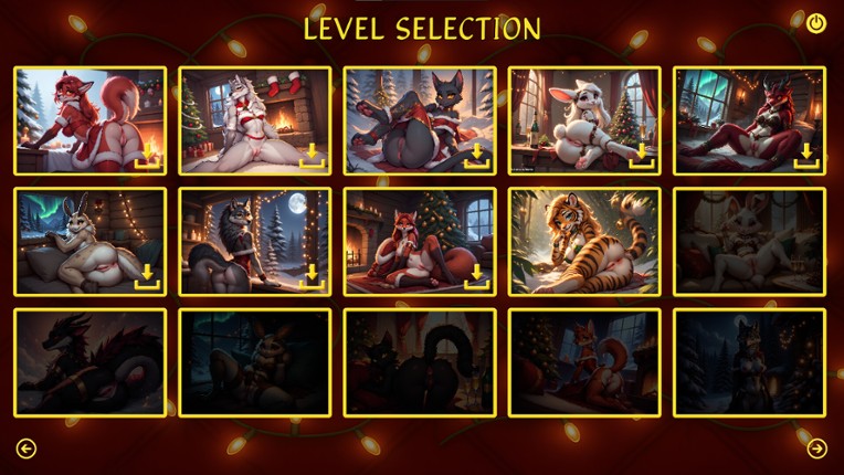 Furry Christmas Temptation – Naughty Jigsaw Image