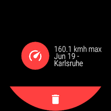 Speedometer for smartwatches screenshot