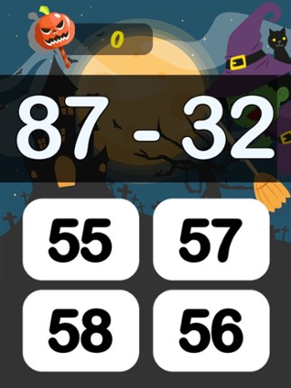 Halloween Math Game 3rd Grade screenshot