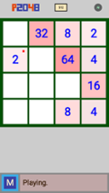 P2048 - a 2048 puzzle game without randomness. Image