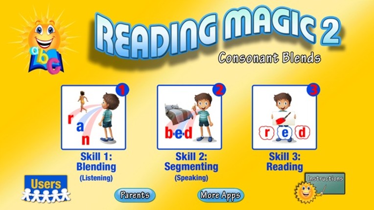 READING MAGIC 2-Learning to Read Consonant Blends Through Advanced Phonics Games screenshot