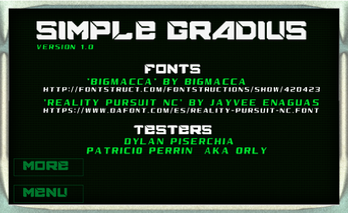 Simple! Gradius screenshot