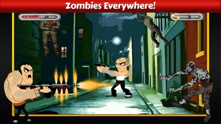 Tough Gangstars vs Zombies Invasion - Judgement Day Defense Shooting Games screenshot