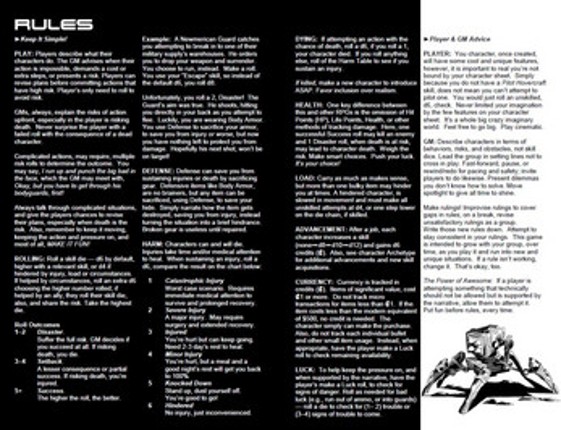 War For The Wasteland - Minimalist Sci-Fi RPG - Playtest Edition screenshot