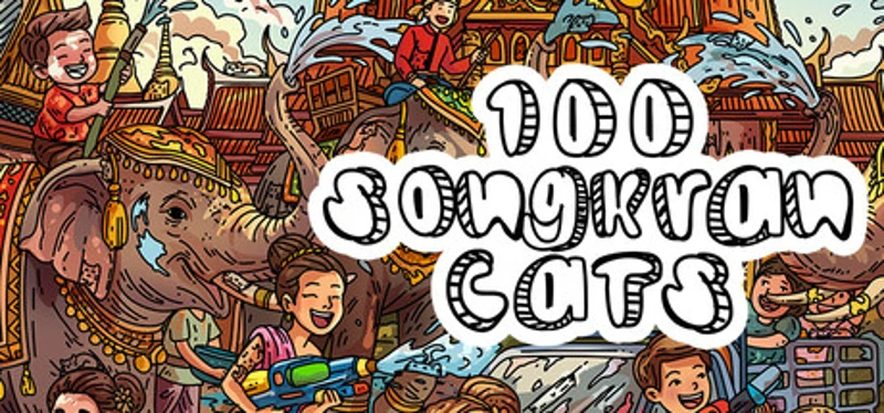 100 Songkran Cats Image