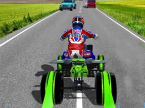 ATV Quad Bike Traffic Rider Image