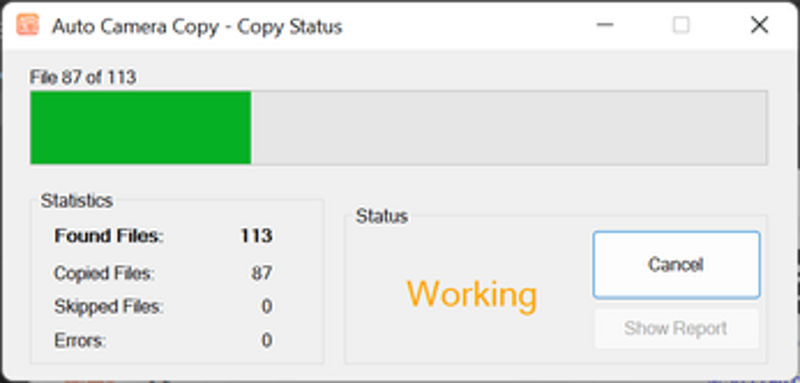 Auto Camera Copy screenshot