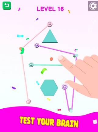 Color Rope Puzzle: Roll Around screenshot