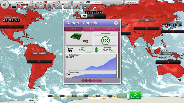 Console War Giant : A Turn-Based Tycoon screenshot