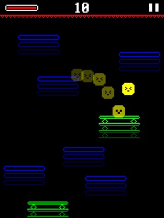 Dac Fall Pixel jump down on series of platform to underground Image