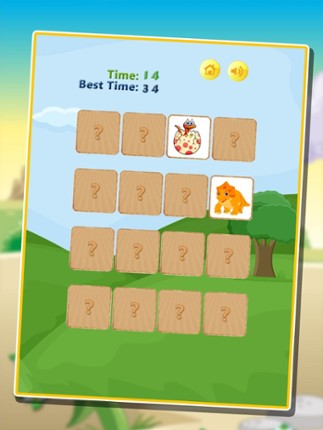 Dinosaur Memory Match - Cards Matching Puzzle Educational Games for Kids screenshot