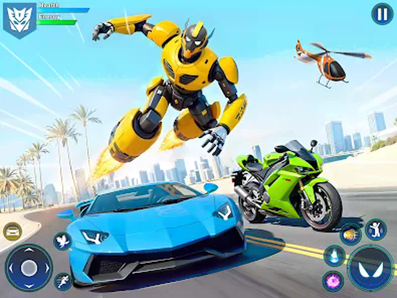 Flying Robot Car Transform screenshot