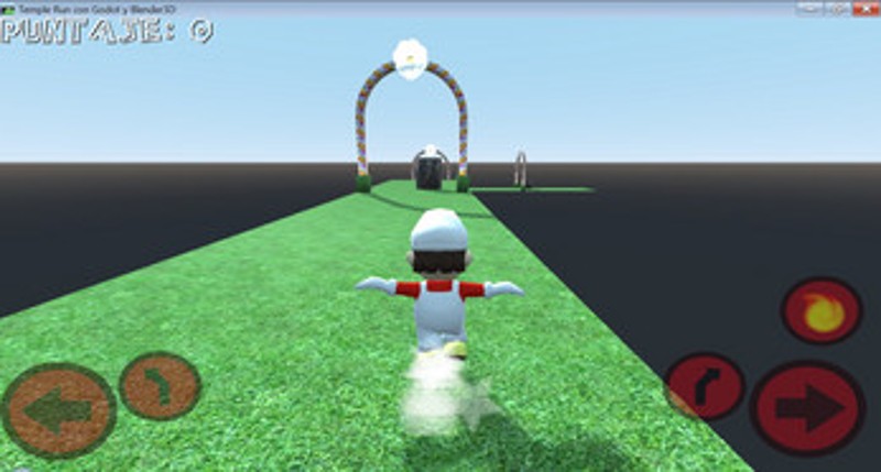 Temple Run 3D Con Godot engine y Blender screenshot