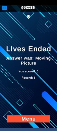 Quizzer screenshot