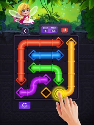 Line Fill: Color Pipe Puzzle Image