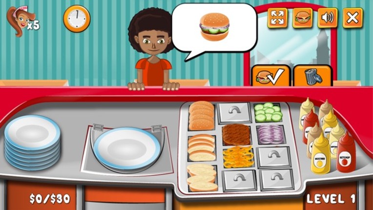 My Burger Shop ~ Fast Food Hamburger Maker Game Image