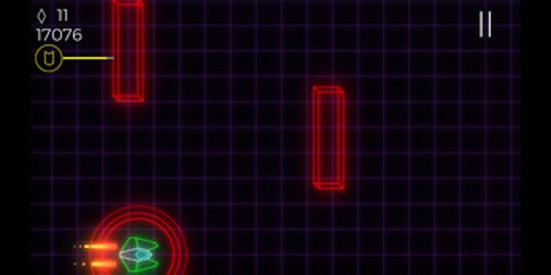 Neon Light Spaceship Image