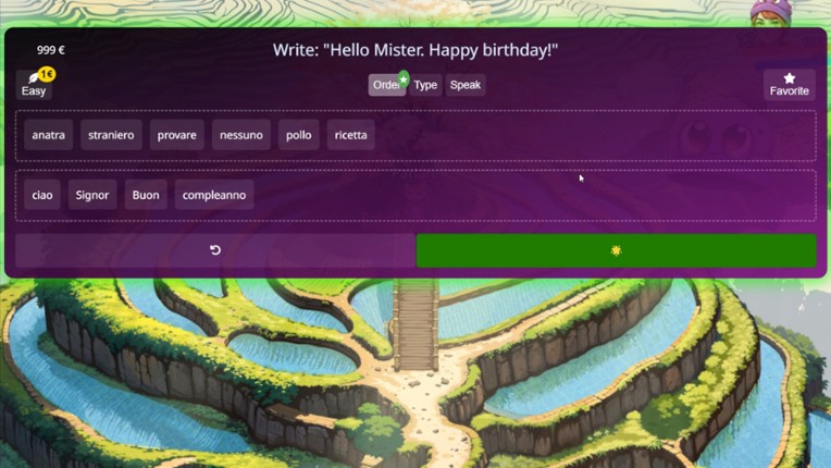 WonderLang Italian screenshot