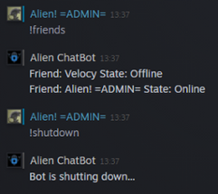 AlienBot - Steam ChatBot Tool Image