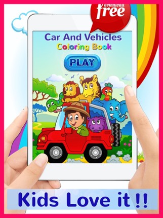 Car And Vehicles Coloring Book Games: Free For Kids And Toddlers! screenshot