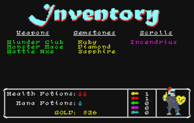 Dungeon Quest 1.5 - Ultimate Bastard Edition (Aquarius+) screenshot