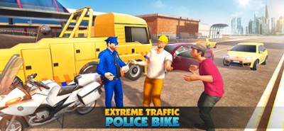 Extreme Traffic Police Bike Image