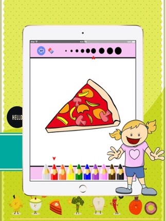 Fresh Fruits art pad : Learn to painting and drawing coloring pages printable for kids free screenshot