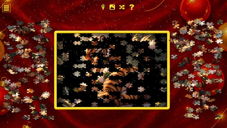 Furry Christmas Temptation – Naughty Jigsaw Image