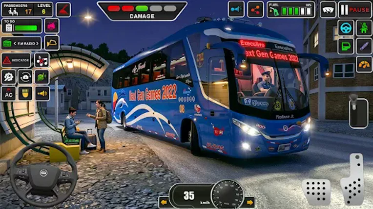 Real Offroad Bus Driving 3D screenshot