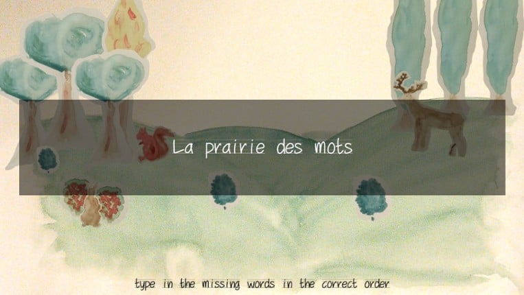 La prairie des mots Game Cover