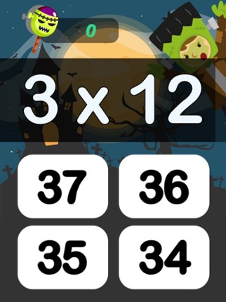Halloween Math Game 3rd Grade screenshot