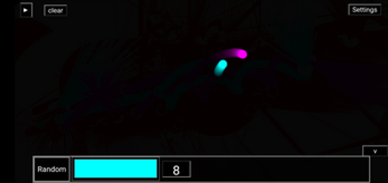 Html simple universe simulator screenshot