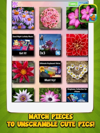 Jigsaw Flower Puzzle – Play Spring Blossom Puzzling Game and Unscramble Floral Pic.s screenshot