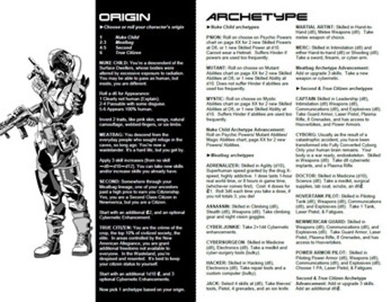 War For The Wasteland - Minimalist Sci-Fi RPG - Playtest Edition screenshot