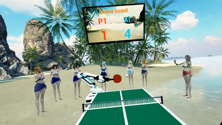 Beach Ping Pong Babes VR screenshot