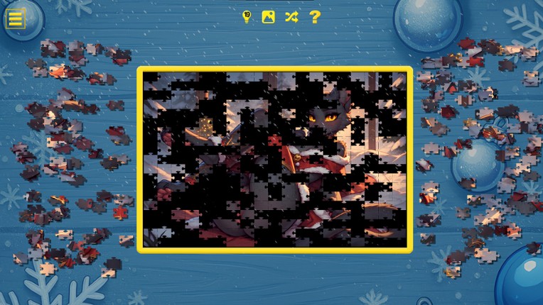 Furry Christmas Temptation – Naughty Jigsaw screenshot