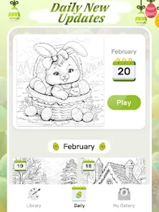 Easter Color by Number Games screenshot