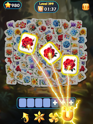 Mystical Flower - Match Tiles screenshot