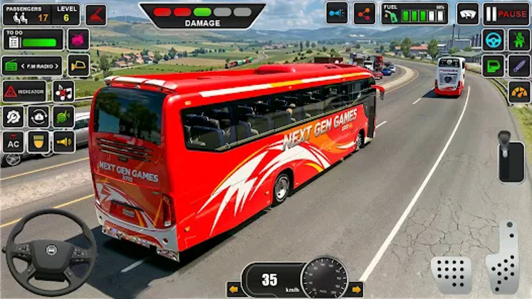 Real Offroad Bus Driving 3D screenshot