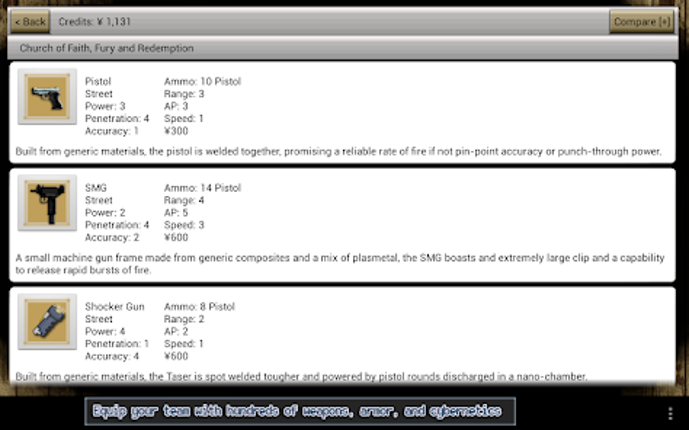 Cyber Knights RPG screenshot
