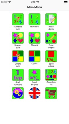 Kazakh Numbers, Shapes Colors screenshot