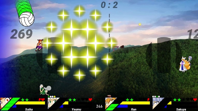 Touhou Volleyball Danmaku screenshot