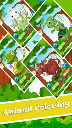 Animal Color Mix Page Paintbrush, Draw,Doodle,Coloring Book For Kid Image