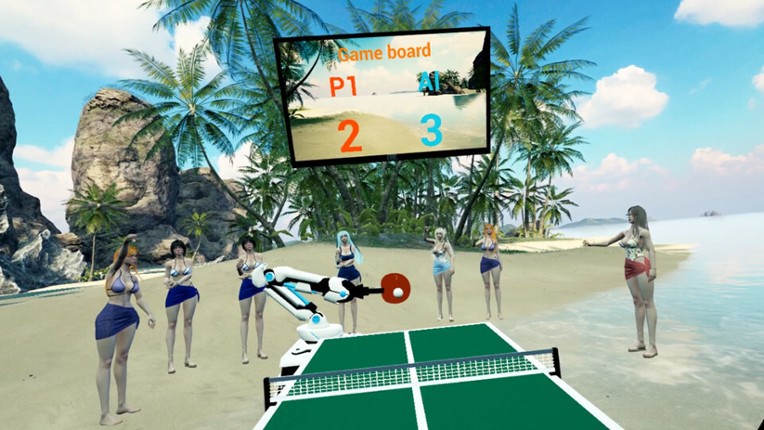 Beach Ping Pong Babes VR screenshot