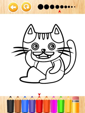 Cat Animal Coloring Drawing Book For Kids &amp; Adults Image