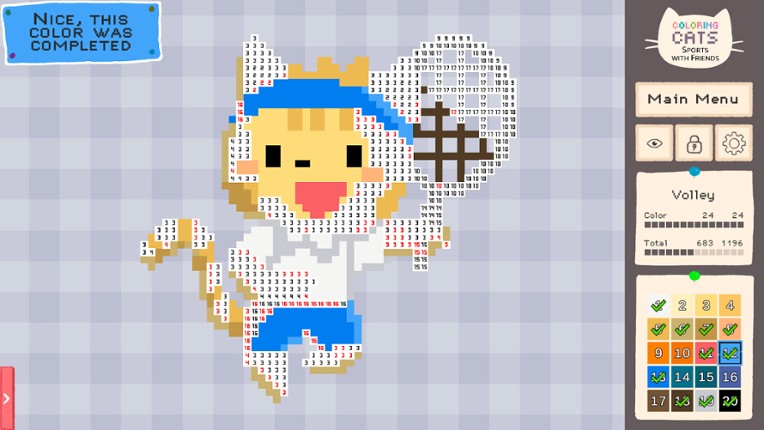 Coloring Cats: Sports With Friends screenshot